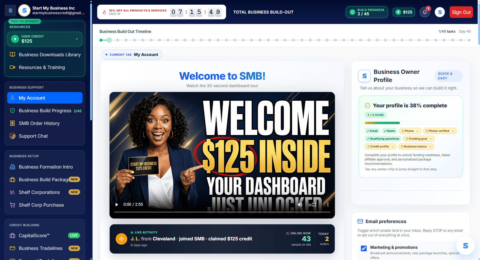 Business Compliance Dashboard